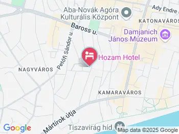 Hozam Hotel Szolnok a térképen