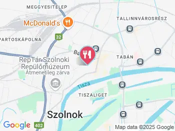Hozam Klub Étterem Szolnok a térképen