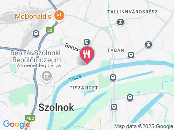 Jazz Borétterem Szolnok a térképen