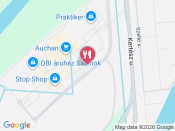 KFC - Auchan DT Szolnok a térképen