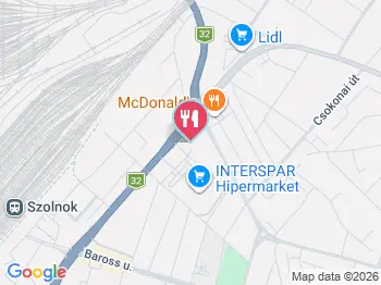 KFC - Interspar DT Szolnok a térképen