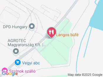 Lángosozó Szolnok a térképen