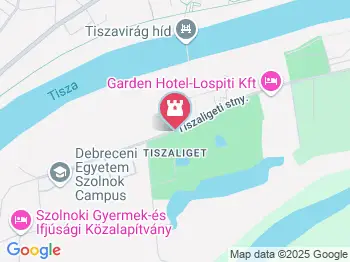 Liget Termálstrand és Élményfürdő Szolnok a térképen