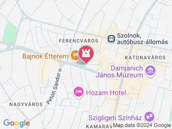 Magyar golgota Szolnok a térképen