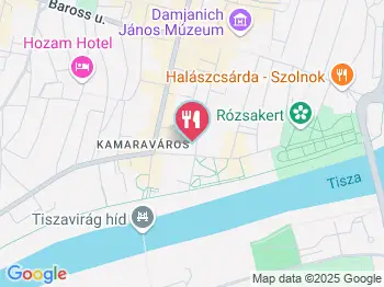 Magyar utcai Fagyizó Szolnok a térképen