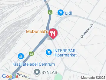 McDonald's Szolnok a térképen
