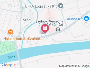 Nepomuki Szent János-szobor Szolnok a térképen