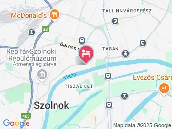 Sóház Hotel & Apartmanszálloda Szolnok a térképen