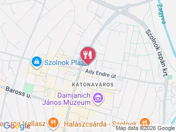 Székely Pékség Szolnok a térképen