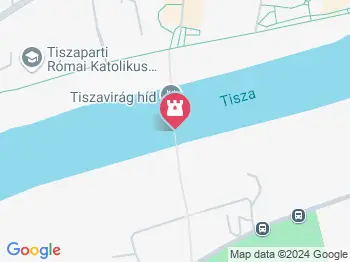 Tiszavirág híd Szolnok a térképen