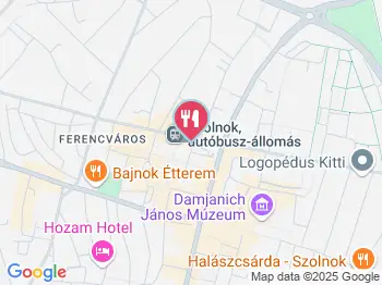 Törpe Ételbár Szolnok a térképen