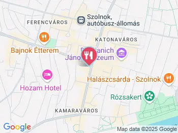 Tünde Cukrászda Szolnok a térképen