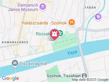 Verseghy park Szolnok a térképen