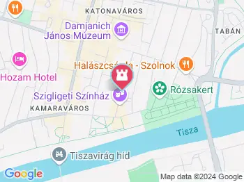 Zounok Ispán szobra Szolnok a térképen