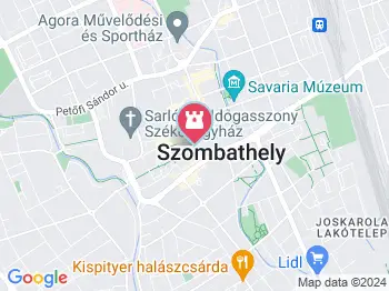 Barokk Fő tér Szombathely a térképen