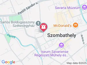 Berzsenyi Dániel Szombathely a térképen