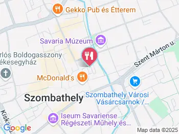 Claudia Cukrászda és Kávéház Szombathely a térképen