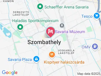 Gyöngyösparti Apartman Szombathely a térképen
