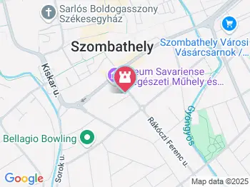 Iseum Savariense Régészeti Műhely és Tárház Szombathely a térképen