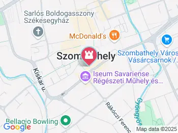 Járdányi Paulovics István Romkert Szombathely a térképen