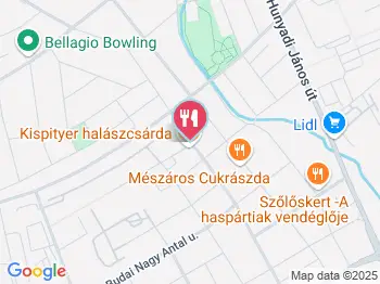 Kispityer Halászcsárda Szombathely a térképen