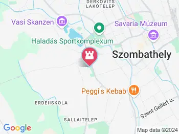 Octopus víztorony Szombathely a térképen