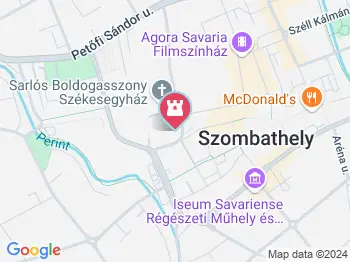 Püspöki Palota Szombathely a térképen