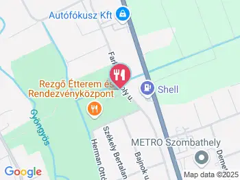 Rezgő Szombathely a térképen