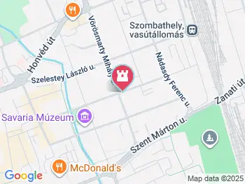 Savaria Múzeum Szombathely a térképen