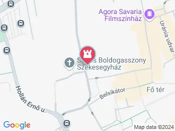 Szily János szobor Szombathely a térképen