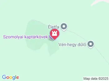 Kaptárkő tanösvény Szomolya a térképen