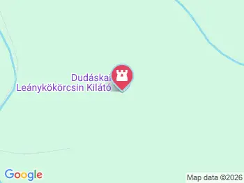 Dudáskai Leánykökörcsin Kilátó Szügy a térképen