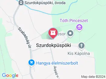 Kőbánya Szurdokpüspöki a térképen