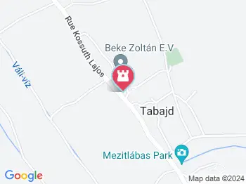 Falumúzeum Tabajd a térképen