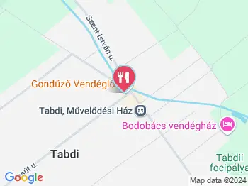 Gondűző Vendéglő Tabdi a térképen