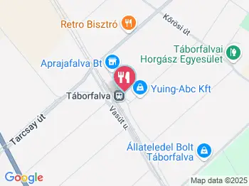 Falatozó-Büfé Táborfalva a térképen