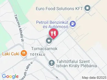 Erdélyi Étterem Tahitótfalu a térképen