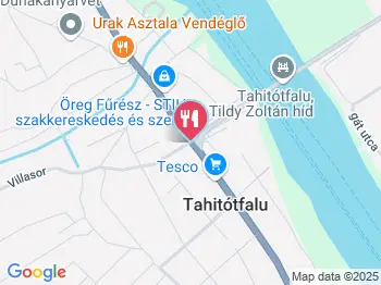 Hídfő Faloda Tahitótfalu a térképen