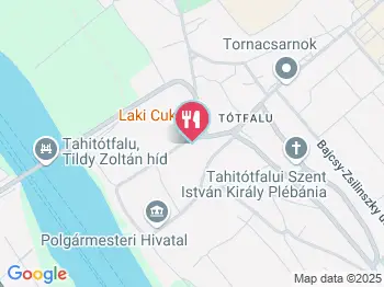 Kék Duna Borozó Tahitótfalu a térképen