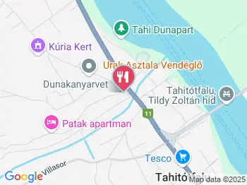 Urak Asztala Vendéglő Tahitótfalu a térképen