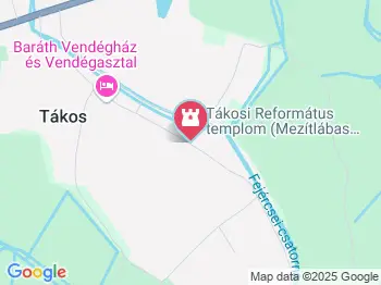 Tákosi református templom Tákos a térképen