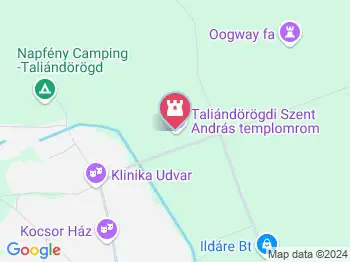 Taliándörögdi Szent András templomrom Taliándörögd a térképen
