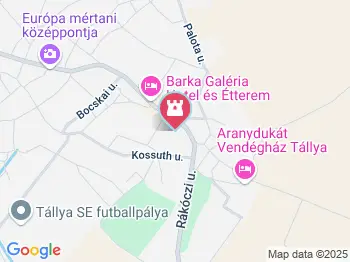 Maillot-kastély Tállya a térképen