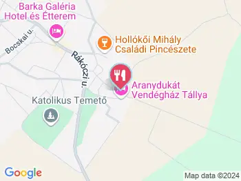 Nyerges Udvar - Prés Bár Tállya a térképen