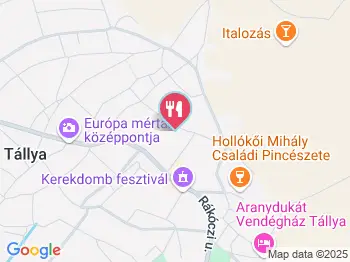 Rózsakert Presszó Tállya a térképen