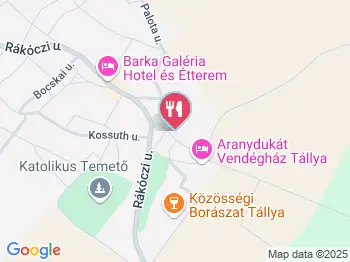 Szent Benedek Pincészet Tállya a térképen