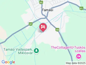 Káma Vendégház Tamási a térképen