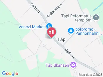 Avar Csárda Táp a térképen