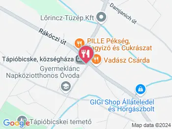 Ládi pékség Tápióbicske a térképen