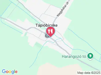 Vadász Csárda Tápióbicske a térképen